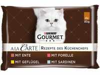 Gourmet PURINA GOURMET A la Carte Katzenfutter nass, Sorten-Mix, 12er Pack (12 x 4