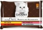 Gourmet A la Carte Katzenfutter nass, Sorten-Mix, 12er Pack (12 x 4 Beutel &agrave; 85g)