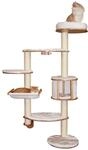 Kerbl Pet Wandkratzbaum Dolomit XL, Katzenkratzbaum, wei&szlig;, 70x45x185cm, f&uuml;r mehrere
