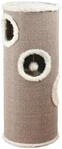 TRIXIE Katzentonne Edoardo 100 cm in taupe/creme &ndash; zweist&ouml;ckige Kratztonne f&uuml;r
