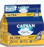 CATSAN Ultra Plus &ndash; Katzenstreu aus feinen nat&uuml;rlichen Tonk&ouml;rnchen &ndash; 1 x 5
