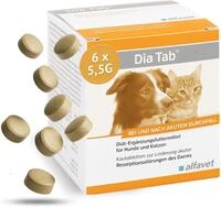 Alfavet Dia Tab | 6 x 5,5g | Erg&auml;nzungsfuttermittel f&uuml;r Hunde und Katzen bei