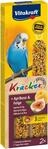 Vitakraft Kr&auml;cker, Knabberstangen f&uuml;r Wellensittiche, mit Aprikose und Feige,...