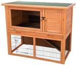 Trixie 62302 natura Kleintierstall mit Freilaufgehege, 116 &times; 97 &times; 63 cm, braun