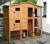 Kerbl Hobbyfarming H&uuml;hnerhaus, 222 x 115 x 200 cm, mehrere Etagen, 6 T&uuml;ren,