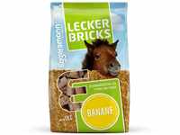 Eggersmann Mein Pferdefutter - Lecker Bricks Banane 1 kg - Leckerlies für...