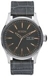 Nixon Herren-Armbanduhr Sentry Leather Analog Quarz Leder A1052145-00