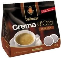 Dallmayr Crema d'oro Intensa Kaffe Pads 116g - 5er Karton (5 x 16 Pads)