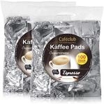 2x Cafeclub Espresso Kaffeepads Megabeutel je 100 stk. dunkle R&ouml;stung einzeln