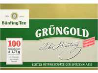 Bünting Tee Grüngold, 100 Tassenbeutel 6er Pack