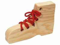 Bartl 105447 Fädelschuh aus Holz zum Schuhebinden Lernen