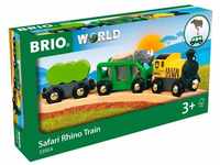 Brio 33964 Safari 33964-Safari-Zug mit Nashorn