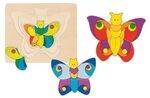 Goki 57899 - Schichtenpuzzle - Schmetterling