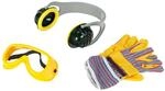 Theo Klein 8535 Bosch 3-teiliges Zubeh&ouml;r-Set | Arbeitshandschuhe, Arbeitsbrille und