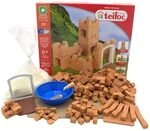 Teifoc Burg - Steinbaukasten 3500, Ziegelburg mit 200+ Bauteilen