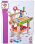 Eichhorn Werkbank aus Holz f&uuml;r Kinder ab 3 Jahren &ndash; Spielzeug mit Werkzeug und