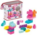 Mega Bloks First Builders, gro&szlig;e Bausteintasche Spielset, Pink