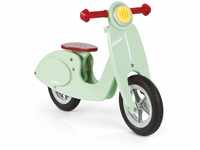 Janod Wooden Kids Scooter Mint - Balance Scooter with Vintage Retro Look -...