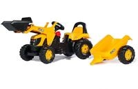 Rolly Toys S2602383 | rollyKid JCB| Kids Pedal Tractor with Loader and Trailer 