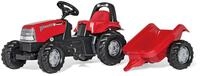 Rolly Toys 12411 - Traktor mit Anh&auml;nger Case CVX 1170, rot