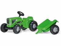 Rolly Toys Futura Trettraktor mit Anhänger (Traktor mit Heckkupplung,