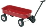 goki 14060 Ziehwagen/Bollerwagen, 52 x 25,5 x 21 cm, ab 12 Monaten, klassischer