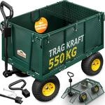 GARDEBRUK&reg; Bollerwagen 550kg Belastbar Klappbar Stabil Herausnehmbare Plane