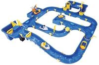 BIG - Waterplay Amsterdam - Wasserbahn blau, 175 x 143 x 27cm gro&szlig;e Bahn, mit 4
