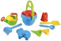 Lena 5420 Happy Sand Spielset Jungs I, Sandspielzeug mit 10 Teilen f&uuml;r Kinder ab 2