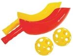 Schildkr&ouml;t Scoop Ball Set, 2 Schl&auml;ger, 2 B&auml;lle, Geschicklichkeitsspiel, inklusive