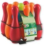 Simba 107223714 - Kegelspiel mit Halterung, 9 Kegel, 2 B&auml;lle, mit Wasser oder...