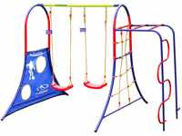 HUDORA Spielplatz für den Garten mit Kinder-Schaukeln & Klettergerüst - 64019