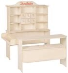 roba Kaufladen, gro&szlig;er Kinder Kaufmannsladen Holz natur, Verkaufsstand 6 Schubladen,