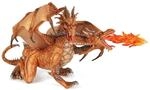 Papo 38938 Zweik&ouml;pfiger Drache, Spiel, Gold, Unisex-Kinder, Moyen