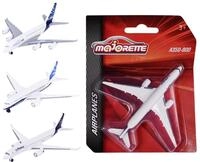 Majorette 212057980 Airplane, Flugzeug mit Original Lizenz, Emirates, Lufthansa,