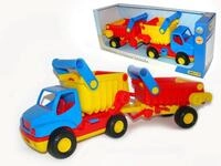 Polesie 37718 - Cons Truck Muldenkipper Mi Anh&auml;nger, ca. 49 x 18,5 x 15,5 cm