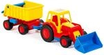 Wader Basics Traktor mit Frontschaufel und Kippanh&auml;nger