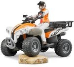 bruder 63000 - Quad mit Fahrer - 1:16 Spielzeug-Figur Mann Mensch Fahrzeug