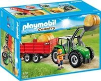 PLAYMOBIL 6130 Gro&szlig;er Traktor mit Anh&auml;nger