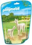 PLAYMOBIL Family Fun 6647 Alpaka mit Baby, Ab 4 Jahren
