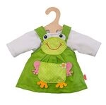 Heless 1488 - Bekleidungs-Set f&uuml;r Puppen im Froschi Design 2 teilig, Kleid und