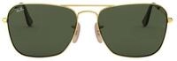 Ray-Ban Herren Caravan Sonnenbrille, Gold (Gold/DarkGreen), One Size (58)