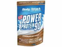 Body Attack, Power Protein 90, Chocolate Nut-Nougat Cream, 1er Pack (1x 500g)