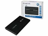 LogiLink Gehäuse 6,4 cm (2,5 Zoll) S-ATA HDD USB 2.0 Alu schwarz