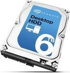 Seagate Desktop HDD 6 TB; interne Festplatte; 3.5", SATA; 6GB/s, 128 MB Cache -