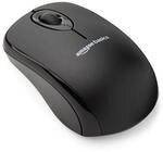 Amazon Basics Kabellose Computer-Maus mit USB-Nano-Empf&auml;nger, Schwarz