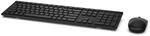 Dell KM636, Wireless, Tastatur und Maus Set, German (QWERTZ), schwarz