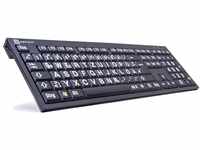 LogicKeyboard LKB-LPWB-BJPU-DE PC Nero Slimline Tastatur schwarz/Weiss