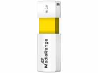 MediaRange USB 2.0 Speicherstick 16GB - Color Edition, Mini USB Flash-Laufwerk mit