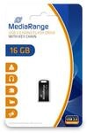 MediaRange &ndash; USB-Stick Nano USB 2.0 16GB, Schwarz | Plug & Play | f&uuml;r...